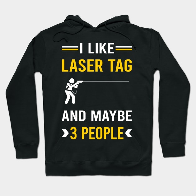 3 People Laser Tag Hoodie by Good Day